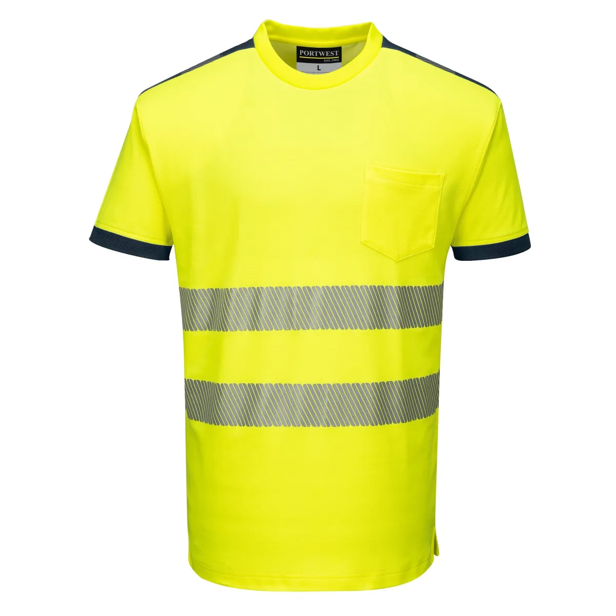 T-Shirt Alta Visibilita' Vision Gialla | Codice T181G