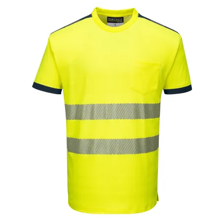 T-Shirt Alta Visibilita' Vision Gialla | Codice T181G