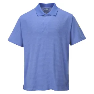 Polo Da Lavoro Blu Antistatica Esd | Codice AS21BL 2