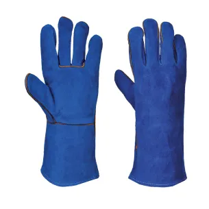 Guanti Di Protezione In Pelle Da Saldatore Blu | Codice A510