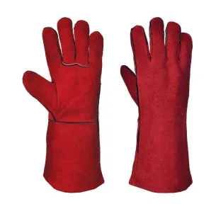 Guanti Di Protezione In Pelle Da Saldatore Rosso | Codice A500 2