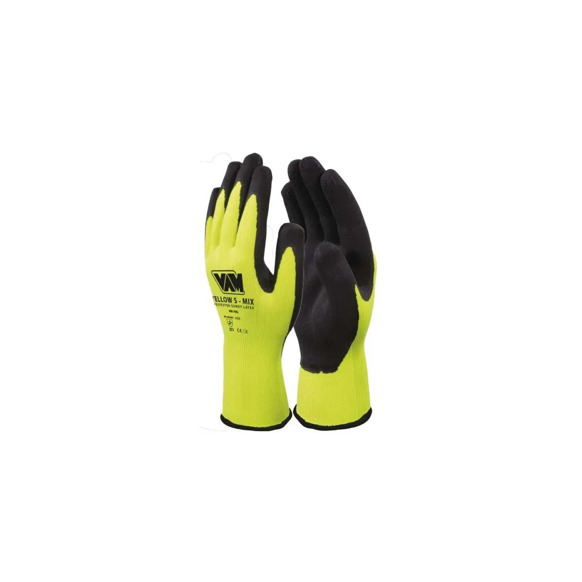 Guanti da lavoro Yellow Mix Spalmato in Lattice Sabbiato | Codice NM-YML