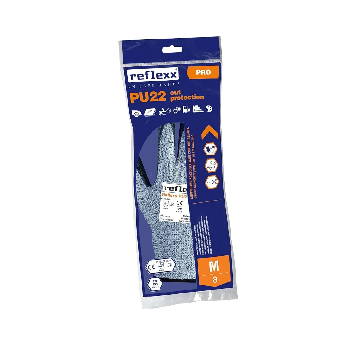 Guanti Anti Taglio Professionali Reflexx PU22 | Codice PU22