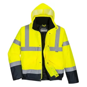 Bomber Alta Visibilità Bicolore Giallo/Navy | Portwest S266 | Codice S266