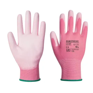 Guanti da Lavoro Traspiranti da Donna Spalmati in PU - Rosa | Codice A120-LADY
