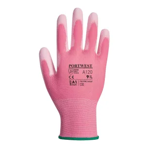 Guanti da Lavoro Traspiranti da Donna Spalmati in PU - Rosa | Codice A120-LADY 2