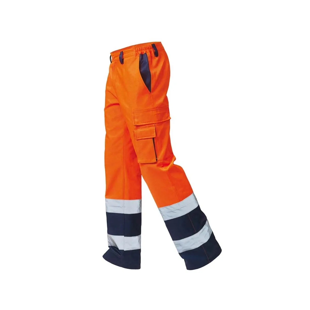 Pantaloni ad Alta Visibilita Bicolore Siggi | Arancioni Blue | Codice SE0335-9016