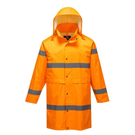 Cappotto Impermeabile Ad Alta Visibilita' Arancione | Codice H442A