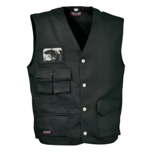 Gilet da Lavoro Multi Tasche Cofra Nairobi - Nero | Codice V185-0-05