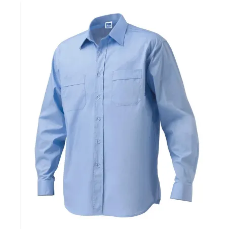 Camicia da Lavoro Maniche Lunghe Siggi King - Celeste | Codice CM0024-5029