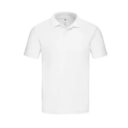 Polo Bianca a Maniche Corte in Cotone | Fruit Of The Loom | Codice FR630500-30