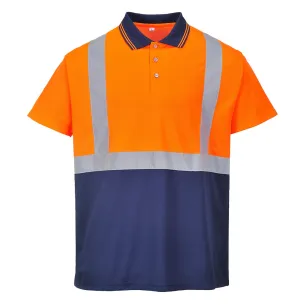 Polo Ad Alta Visibilita' Arancione/Navy | Codice S479A