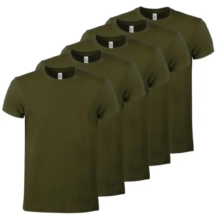 T-Shirt in Cotone a Manica Corta Evolution T | Verde Oliva | Codice BS010-OL