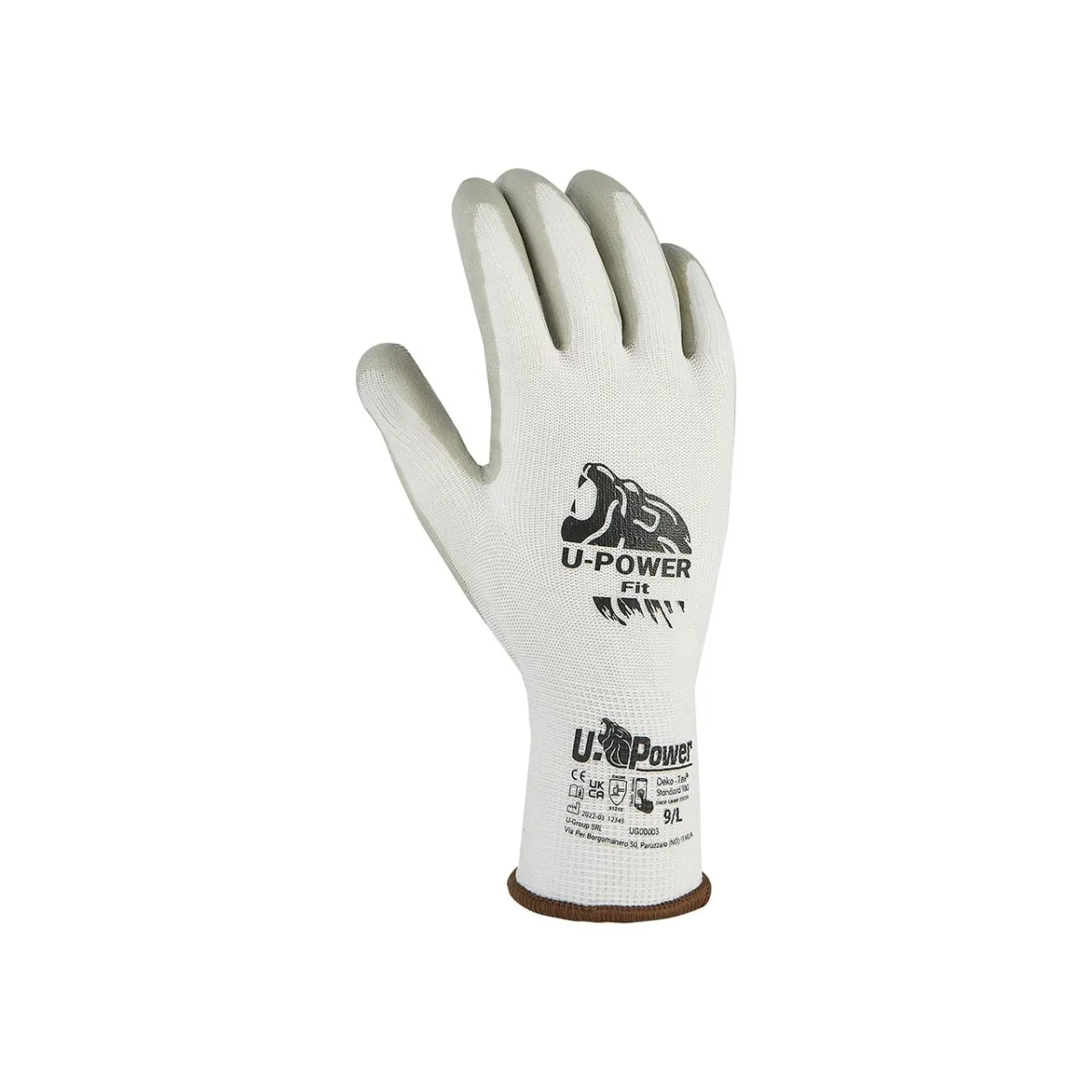 Guanti da Lavoro UPower Fit Bianco/Grigio | Codice UG00003